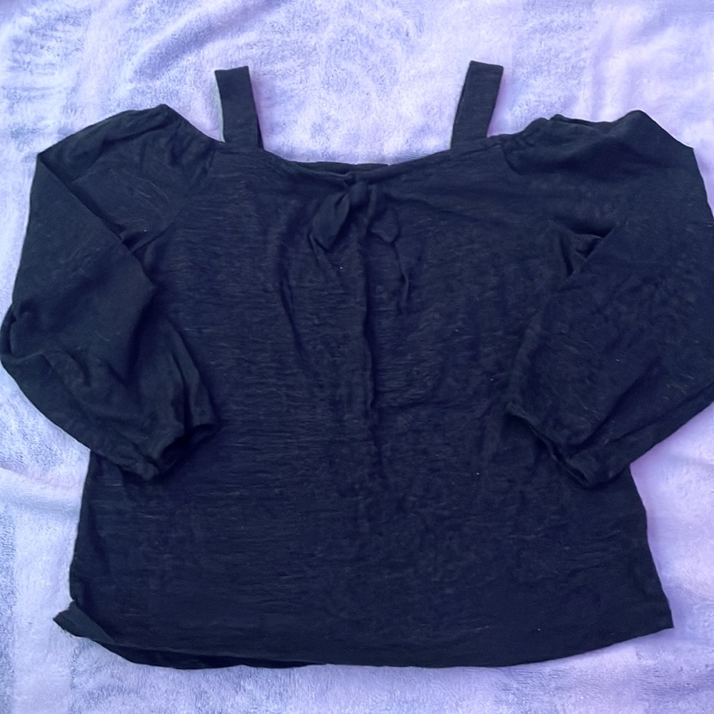 Charcoal gray top girls size7/8 medium